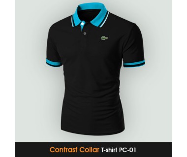 Contrast Collar T-shirt PC-01